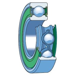 E2.6205-2Z/C3 - kuličkové ložisko oboustranně kryté plechem pro elektromotory