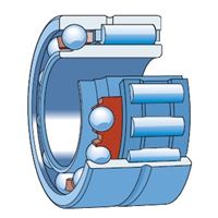 NKIA 5905 - jednosměrné kombinované jehlové a kuličkové ložisko