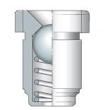 Mazací hlavice trychtýřová k zalisování průměr 8.1mm - Maznice NIP A3