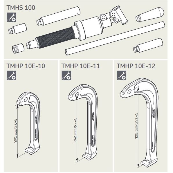 TMHP 10E-12 - náhradní rameno 250 mm pro stahovák TMHP 10E