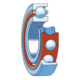 7303-B-XL-JP - kuličkové ložisko s kosoúhlým stykem