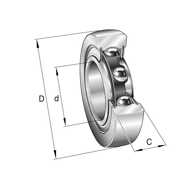 LR 205-2RSR-RR -  - vačková kladka, anticoro