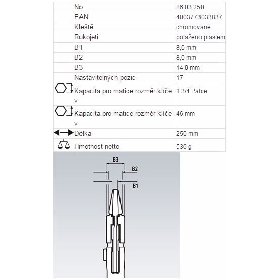 Kleště PATENT 8603250