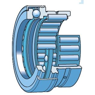 NKX 35 Z - kombinované jehlové a axialní kuličkové ložisko